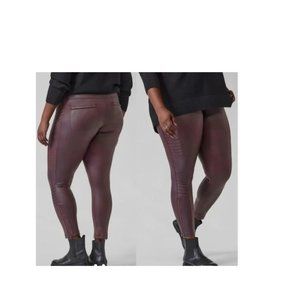 Athleta Delancey Gleam Moto Tight Decadent Chocolate size 1x